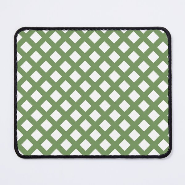 Item preview, Lattice Diamond Pattern Green and White designed and sold by ArtbyDebbieC.