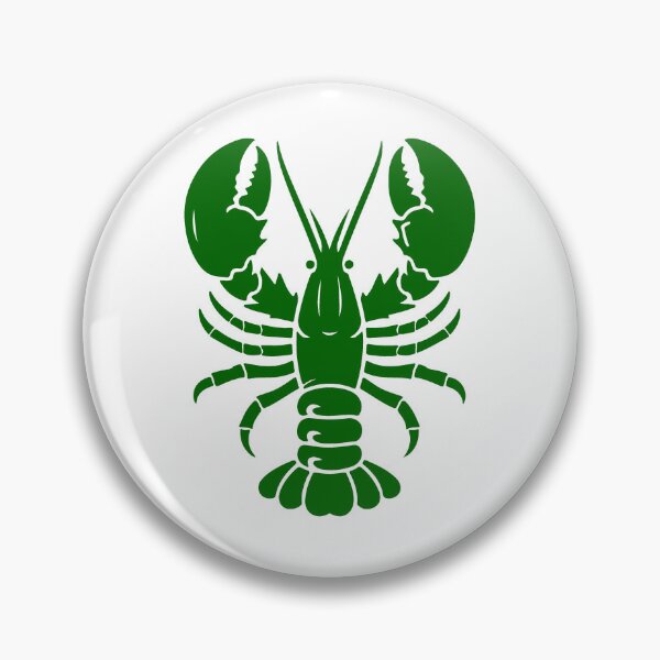 Item preview, Dark Green Nautical Lobster Silhouette Design designed and sold by pattern-archive.
