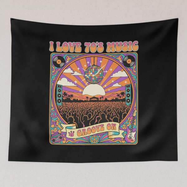 Item preview, I Love 70s Music Groove On Retro Concert designed and sold by Arelyurray.