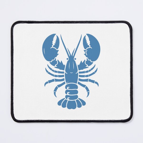 Item preview, Steel Blue Nautical Lobster Silhouette Design designed and sold by pattern-archive.