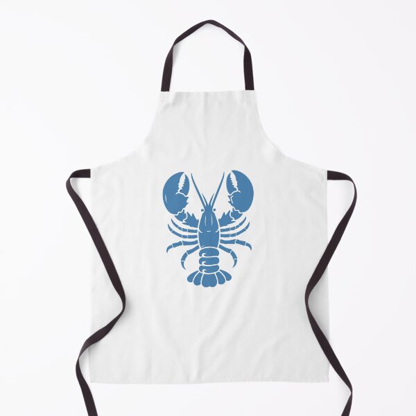 Item preview, Steel Blue Nautical Lobster Silhouette Design designed and sold by pattern-archive.