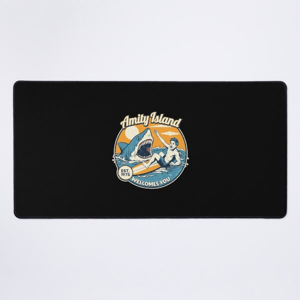 Item preview, Amity Island Welcomes You Retro Shark Design designed and sold by Arelyurray.
