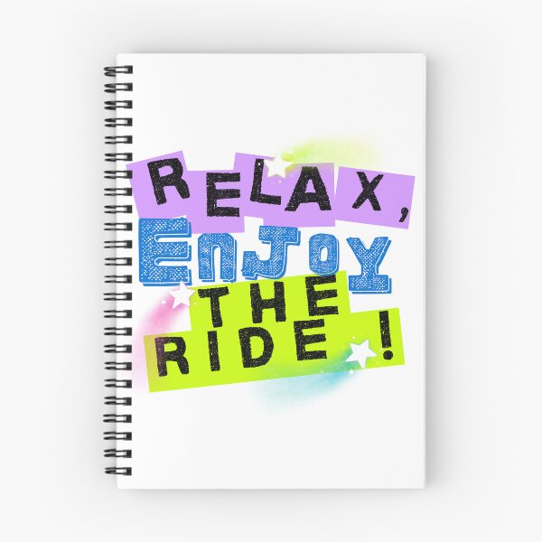 Item preview, Relax, Enjoy the Ride! — Colorful Collage Sticker Style designed and sold by VibeTherapyArt.