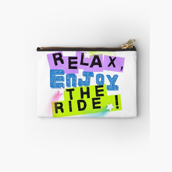 Item preview, Relax, Enjoy the Ride! — Colorful Collage Sticker Style designed and sold by VibeTherapyArt.