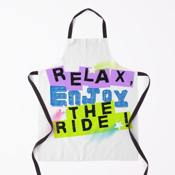 Item preview, Relax, Enjoy the Ride! — Colorful Collage Sticker Style designed and sold by VibeTherapyArt.
