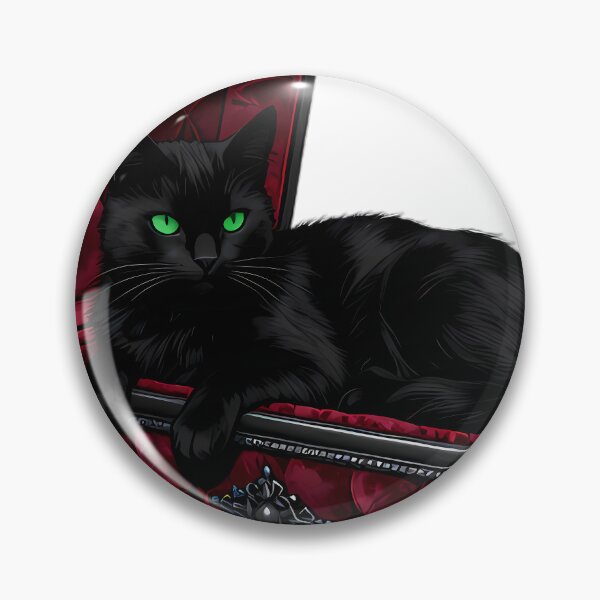 Item preview, Gothic Black Cat Crimson Coffin designed and sold by IllumeInk.