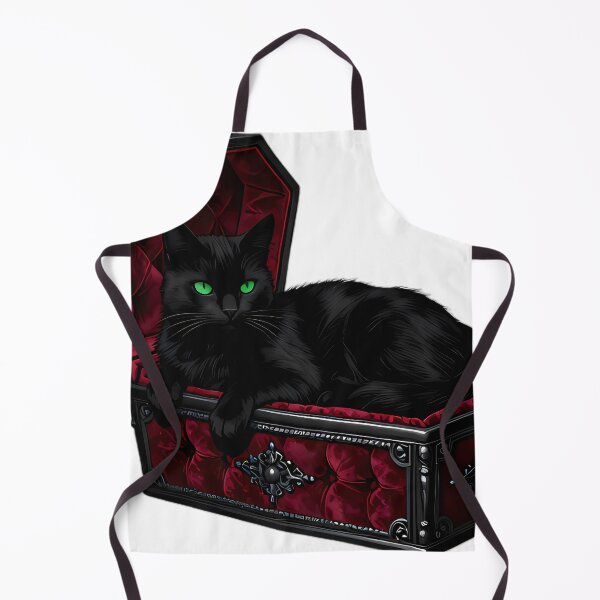 Item preview, Gothic Black Cat Crimson Coffin designed and sold by IllumeInk.