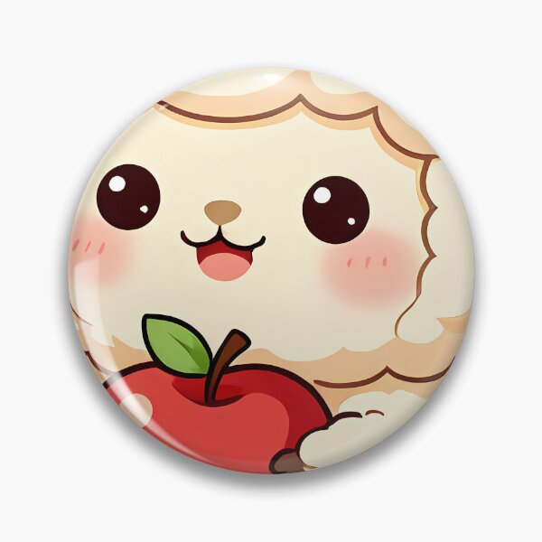 Item preview, Cute Baby Alpaca Hugging Ripe Red Apple designed and sold by pumsquare.