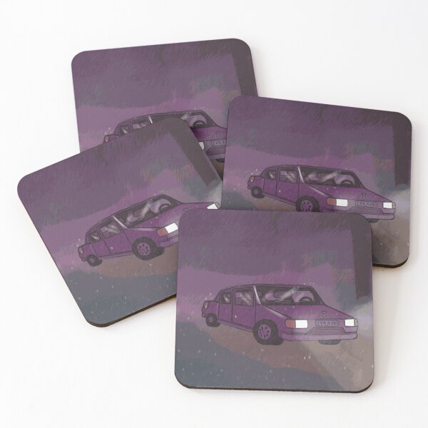 Item preview, Purple Sedan Driving Through Rain designed and sold by ThayerWhitcbe.