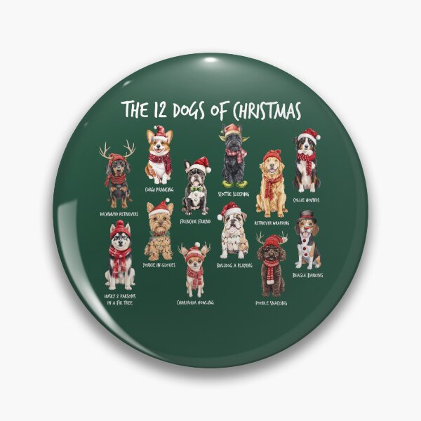 Item preview, 12 Dogs of Christmas Funny Dog Mom Holiday Christmas designed and sold by Holyiury.