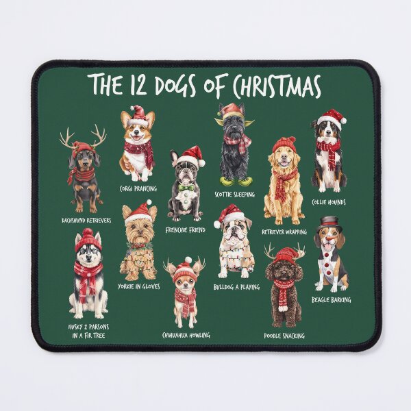 Item preview, 12 Dogs of Christmas Funny Dog Mom Holiday Christmas designed and sold by Holyiury.