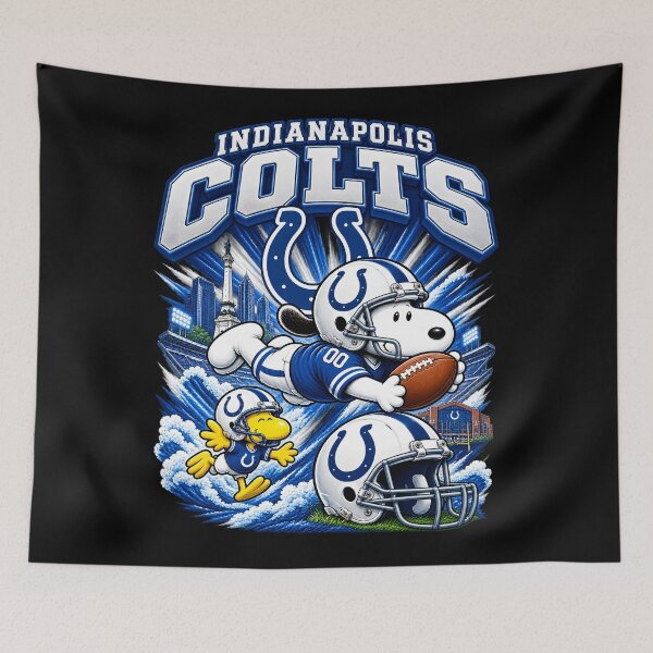 Item preview, Snoopy Indianapolis Colts Packers Dynamic Diving Catch Football Fan designed and sold by CaneufeyCip.