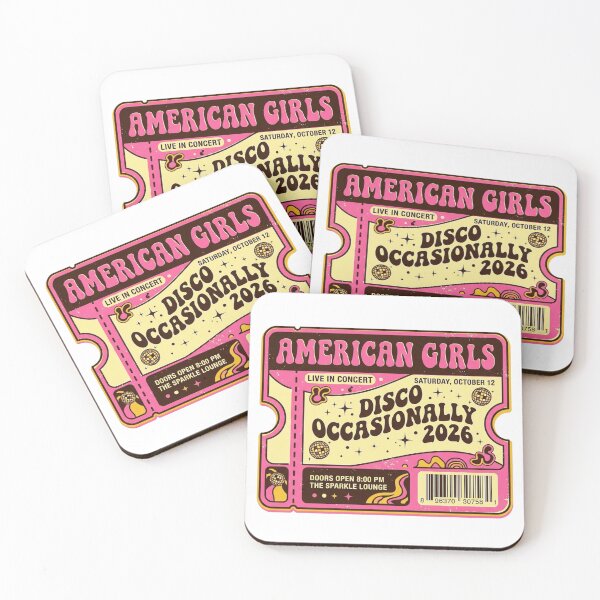 Item preview, American Girls Retro Disco Ticket Stub Graphic designed and sold by So Golden Shop.