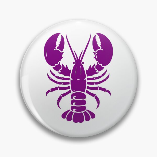 Item preview, Purple Nautical Lobster Silhouette Design designed and sold by pattern-archive.