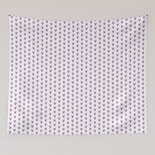 Item preview, Purple Nautical Lobster Silhouette Design designed and sold by pattern-archive.