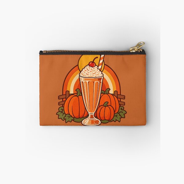 Item preview, Retro 1970s Pumpkin Patch Milkshake Art – Groovy Vintage Halloween Print designed and sold by MagicMakerPh.