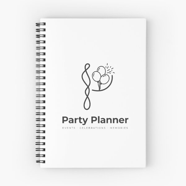 Item preview, Minimalist Party Planner Logo designed and sold by NiftyWrx.