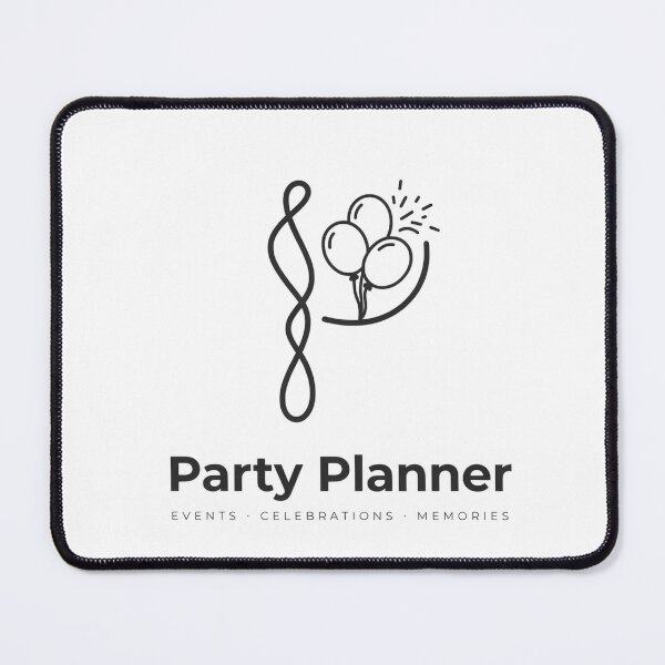 Item preview, Minimalist Party Planner Logo designed and sold by NiftyWrx.