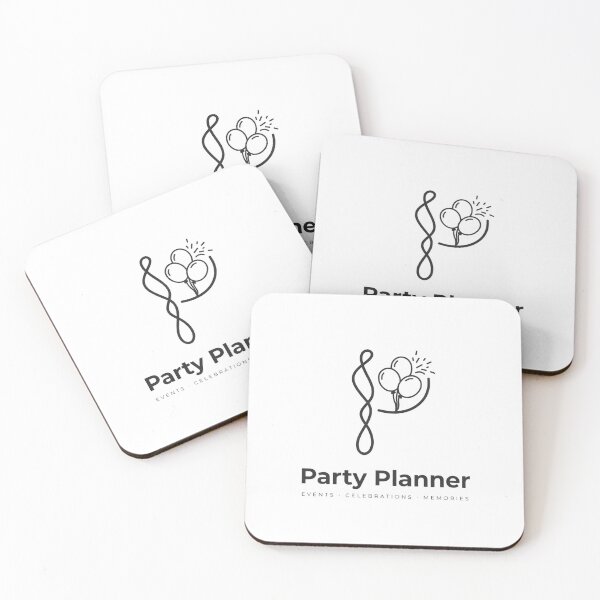 Item preview, Minimalist Party Planner Logo designed and sold by NiftyWrx.