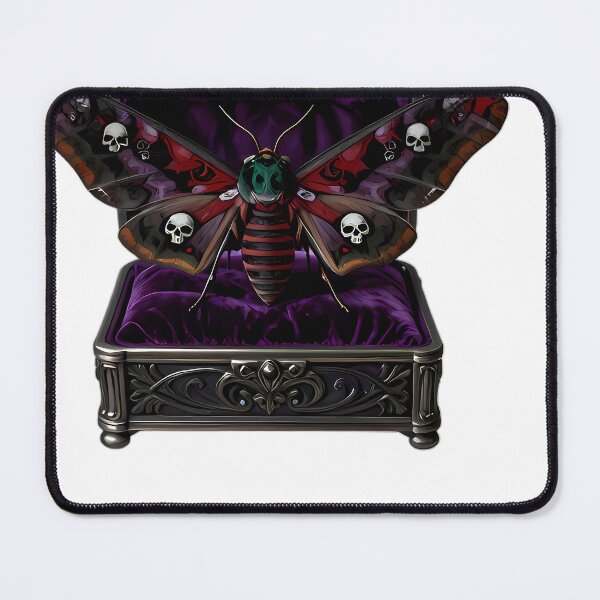 Item preview, Gothic Hawkmoth Velvet Coffin designed and sold by IllumeInk.