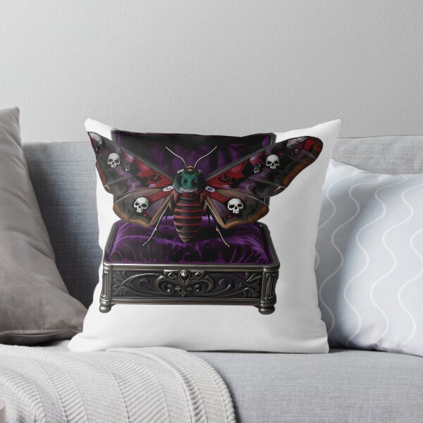 Item preview, Gothic Hawkmoth Velvet Coffin designed and sold by IllumeInk.