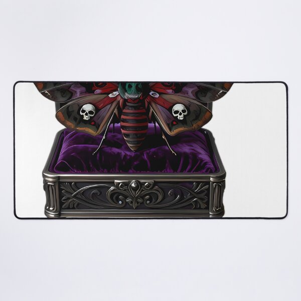 Item preview, Gothic Hawkmoth Velvet Coffin designed and sold by IllumeInk.