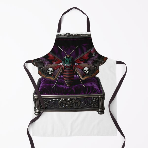 Item preview, Gothic Hawkmoth Velvet Coffin designed and sold by IllumeInk.