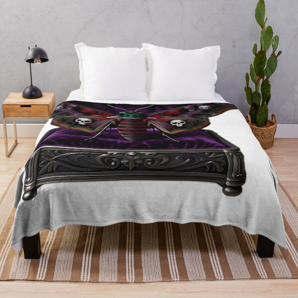 Item preview, Gothic Hawkmoth Velvet Coffin designed and sold by IllumeInk.