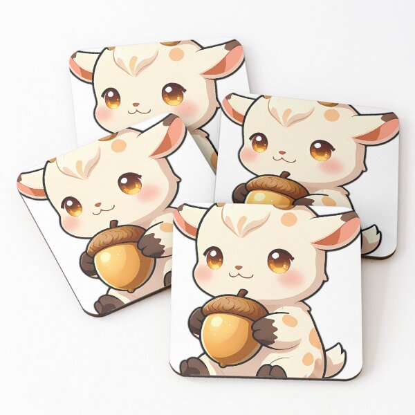 Item preview, Cute Pygmy Baby Goat Hugging Golden Acorn designed and sold by pumsquare.