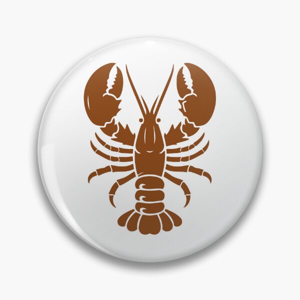 Item preview, Brown Nautical Lobster Silhouette Design designed and sold by pattern-archive.