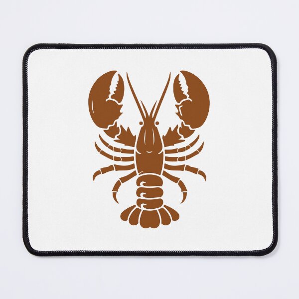 Item preview, Brown Nautical Lobster Silhouette Design designed and sold by pattern-archive.