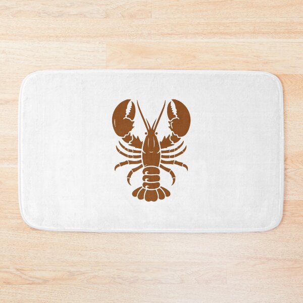 Item preview, Brown Nautical Lobster Silhouette Design designed and sold by pattern-archive.