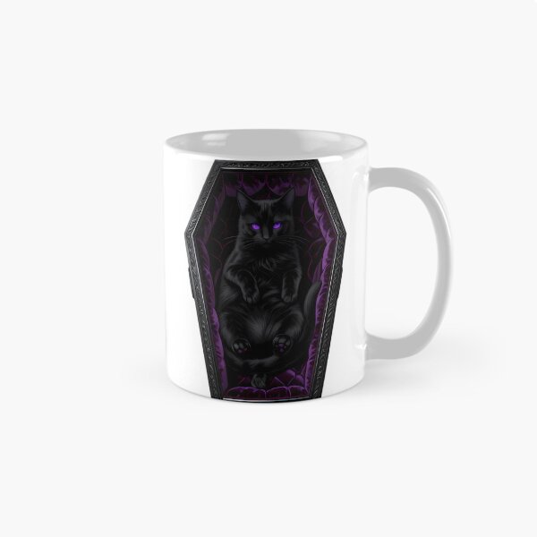 Item preview, Gothic Black Cat Amethyst Coffin designed and sold by IllumeInk.