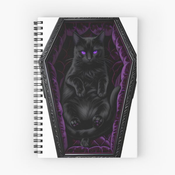 Item preview, Gothic Black Cat Amethyst Coffin designed and sold by IllumeInk.