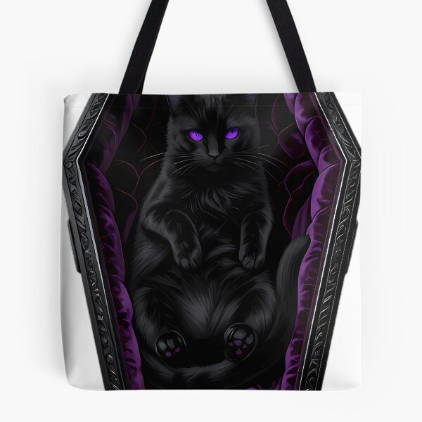 Item preview, Gothic Black Cat Amethyst Coffin designed and sold by IllumeInk.