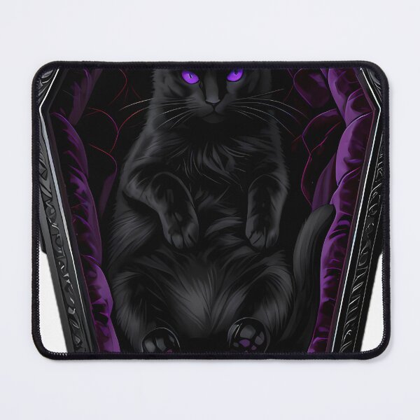 Item preview, Gothic Black Cat Amethyst Coffin designed and sold by IllumeInk.