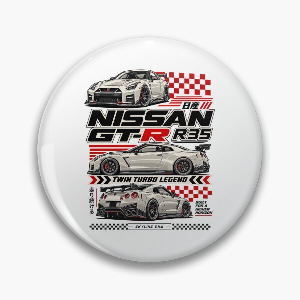 Item preview, Nissan GTR R35 JDM Twin Turbo Legend Racing Car designed and sold by graphic-genie.