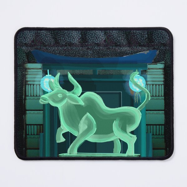 Item preview, Night Jade Ox Chinese Gate designed and sold by Donnahuntriss.