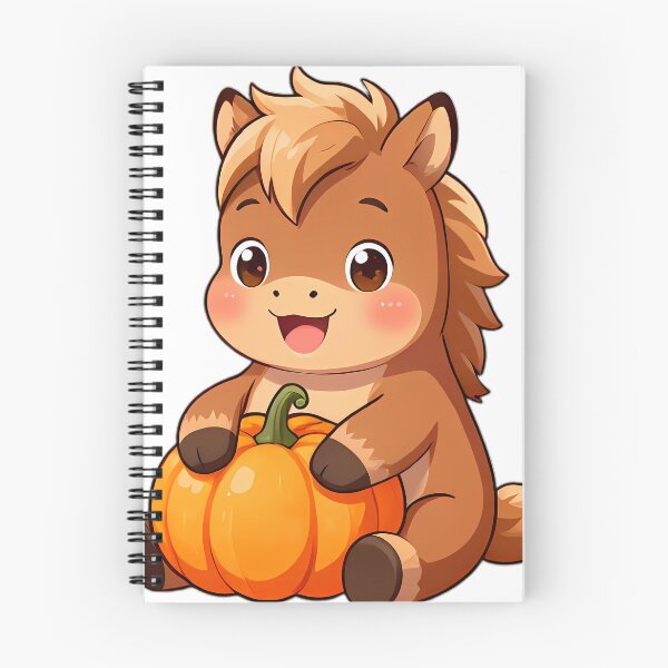 Item preview, Cute Shetland Pony Foal with Mini Pumpkin designed and sold by pumsquare.