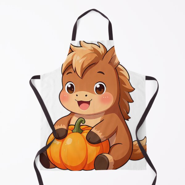 Item preview, Cute Shetland Pony Foal with Mini Pumpkin designed and sold by pumsquare.