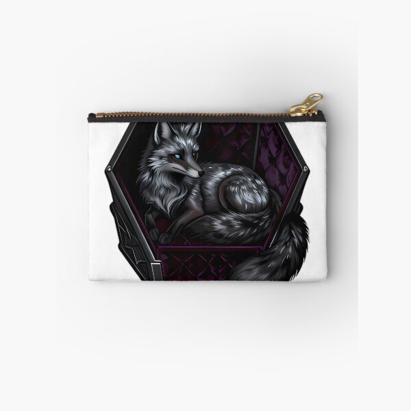 Item preview, Gothic Silver Fox Sapphire Coffin designed and sold by IllumeInk.