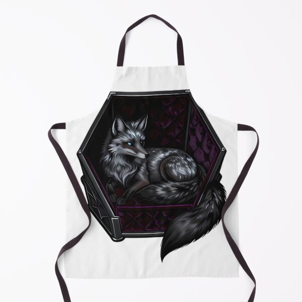 Item preview, Gothic Silver Fox Sapphire Coffin designed and sold by IllumeInk.