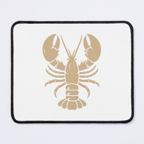 Item preview, Tan Nautical Lobster Silhouette Design designed and sold by pattern-archive.