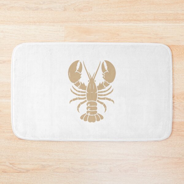 Item preview, Tan Nautical Lobster Silhouette Design designed and sold by pattern-archive.