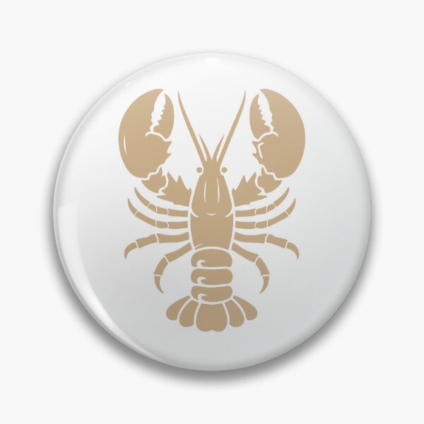 Item preview, Tan Nautical Lobster Silhouette Design designed and sold by pattern-archive.