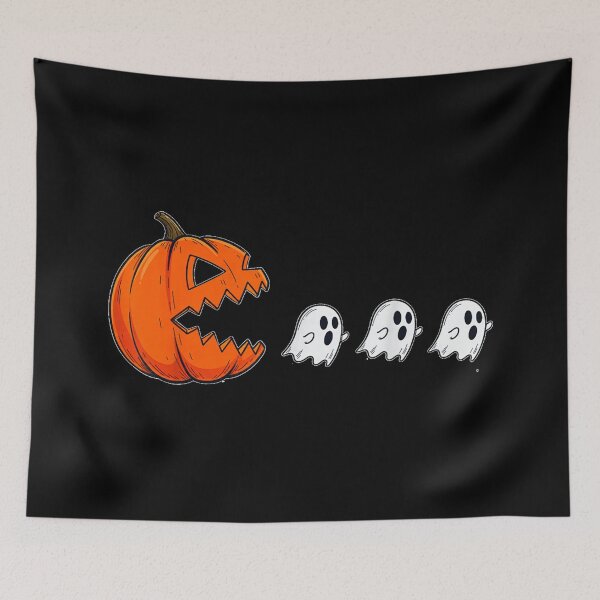 Item preview, Funny Halloween Pumpkin Eating Ghost Gamer Men Women Kids  designed and sold by Suzu Comena.