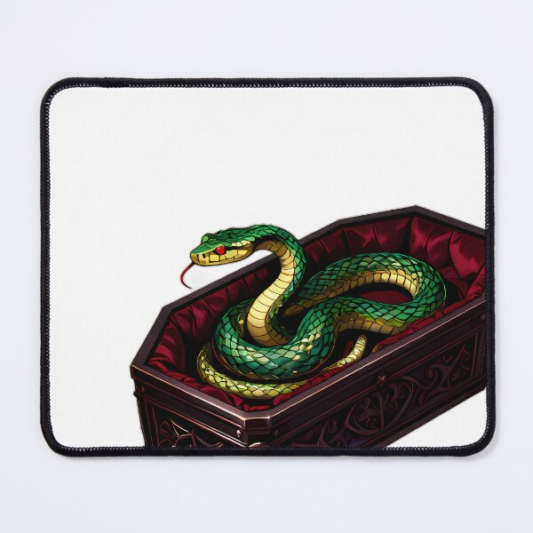 Item preview, Gothic Emerald Viper Crimson Coffin designed and sold by IllumeInk.