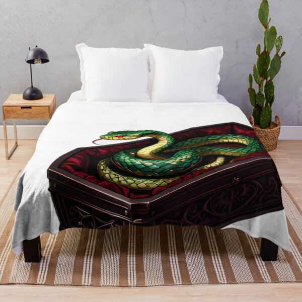 Item preview, Gothic Emerald Viper Crimson Coffin designed and sold by IllumeInk.