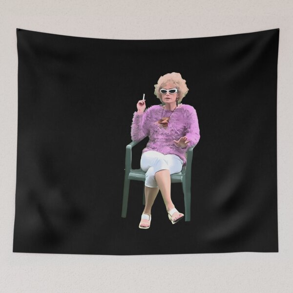 Item preview, Fluffys Sweater Lady Smoking Meme Chair designed and sold by Tawnat-Zl9at.