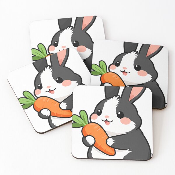 Item preview, Cute Dutch Bunny Hugging Garden Carrot designed and sold by pumsquare.